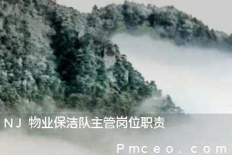 nj物业保洁队主管岗位职责